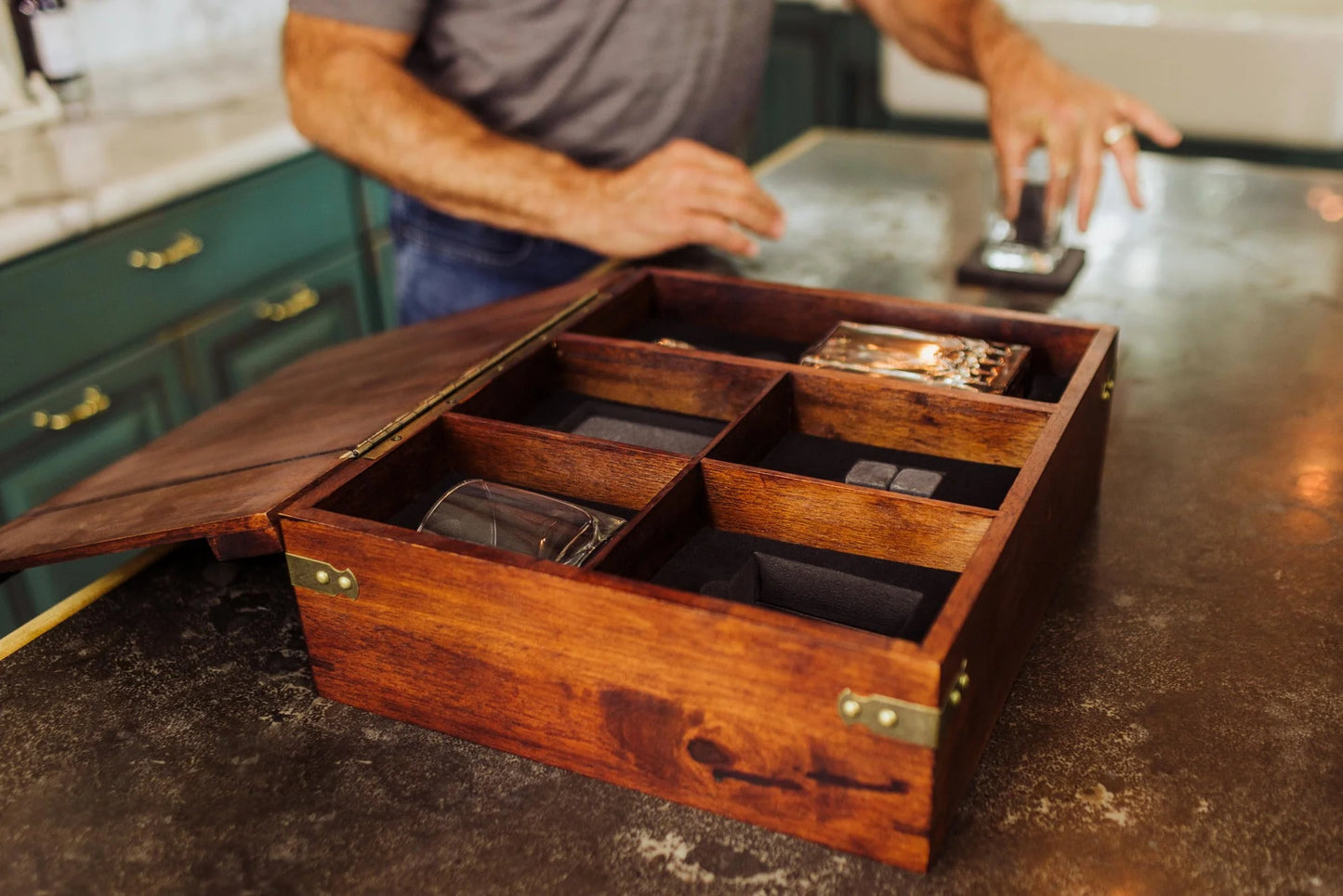 Whiskey Box with Decanter